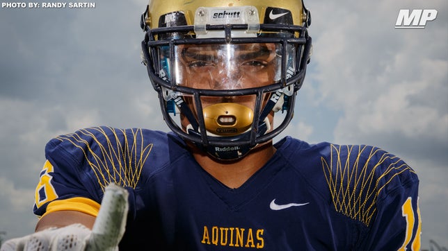 The top 5 plays from St. Thomas Aquinas (FL) 5-star wide receiver Trevon Grimes.