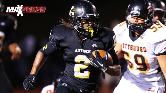 Top 5 Plays from Antioch's (CA) 5-Star running back Najee Harris.