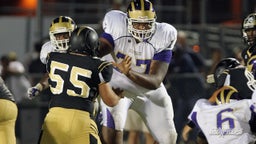 VIDEO FOOTAGE: 7 FOOT 380 POUND LINEMAN - Dondre Harris (Essex, VA)