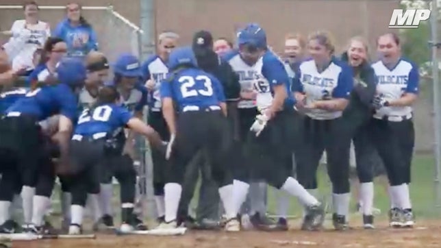 Williamsburg's (OH) Carly Wagers owns the state record for home runs and RBI in a single-season after hitting her 22nd.

Video courtesy of Clermont Sun Sports and Tim Maklem.