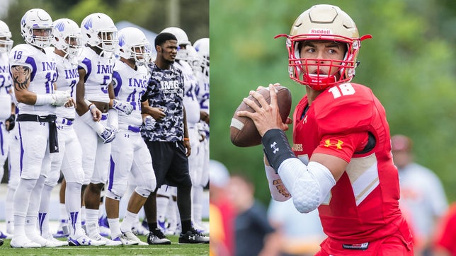 In one of the "Top 10 Games of the Week" the No. 1 team from Florida, IMG Academy, travels to Oradell, NJ, to take on the No. 1 team from Jersey, Bergen Catholic.