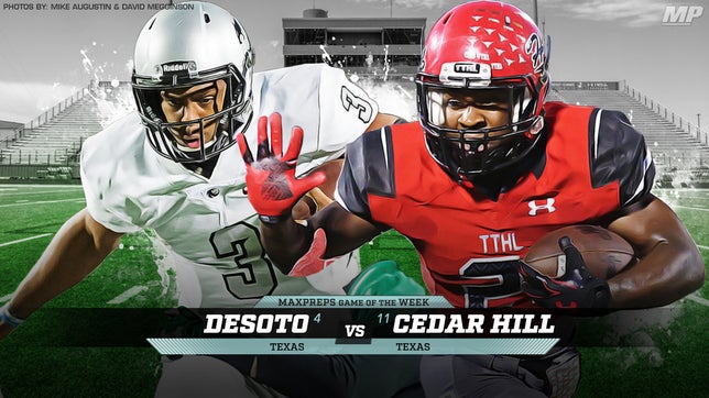 View images by photographer David Megginson of No. 4 DeSoto @ No. 11 Cedar Hill in the MaxPreps Game of the Week.