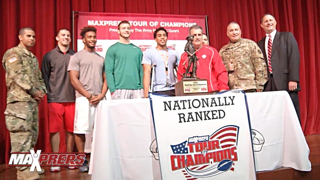 The MaxPreps Tour of Champions presented by the Army National Guard, stopped at Katy (TX) to present the football team with the prestigious Army National Guard National Rankings Trophy. Video by: Ralph Nickerson