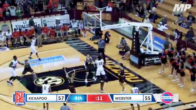 The final 30-seconds of the Class 5 semifinals between Webster Groves (MO) and Kickapoo (MO).