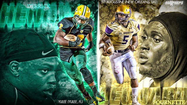 Derrick Henry and Leonard Fournette were both dominant running backs in high school.