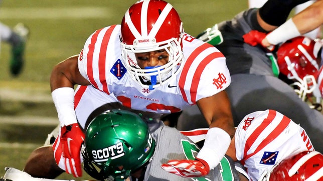 The top 5 plays of Mater Dei's (CA) five-star outside linebacker Curtis Robinson.