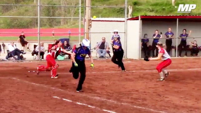 Clay (OH) scored three runs in the Top of the 7th off Rachel Cooper's infield hit that resulted in a 12-10 win.