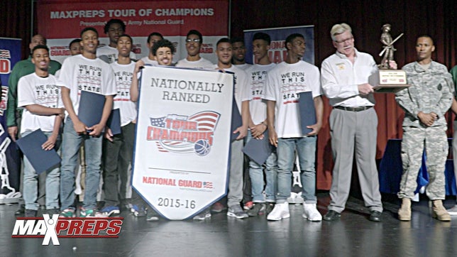 The MaxPreps Tour of Champions presented by the Army National Guard, stopped at DeSoto (TX) to present the boys basketball team with the prestigious Army National Guard National Rankings Trophy. Video by: Adam Cole