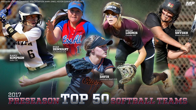 View images of elite players on softball teams ranked among our preseason Top 10.