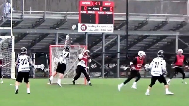 C.J. Hart not only holds the opposing team scoreless, but the goalie also hits the game-winner.