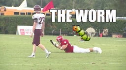 Football player does THE WORM during game