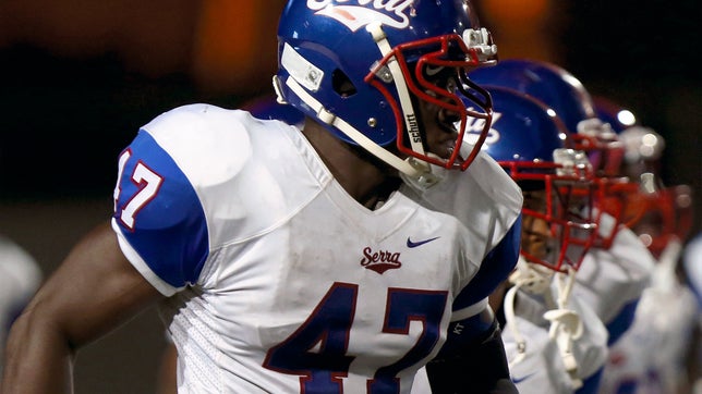 The top five plays from Gardena Serra's (CA) five-star defensive end Oluwole Betiku.