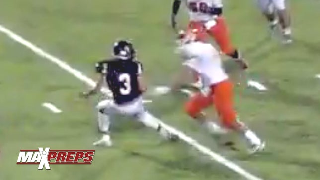 Los Fresnos' (TX) Rene Ortega shows off his moves with this slick touchdown run.