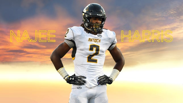 #1 recruit Najee Harris (RB - Antioch High School) has had a remarkable year.