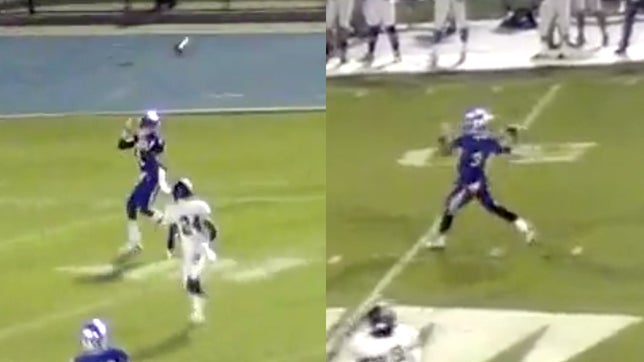IMG Academy (FL) pulls off a double pass for a touchdown against Paramus Catholic (NJ) when Shea Patterson throws it backwards to Jack Wegher who finds a wide open Emmanuel Greene for six.