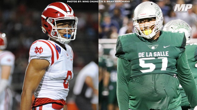 No. 1 Mater Dei vs. No. 15 De La Salle in the CIF Open Division state championship leads this week's action. Five Texas games are also featured led by a huge showdown between No. 6 Katy and No. 23 Lake Travis.