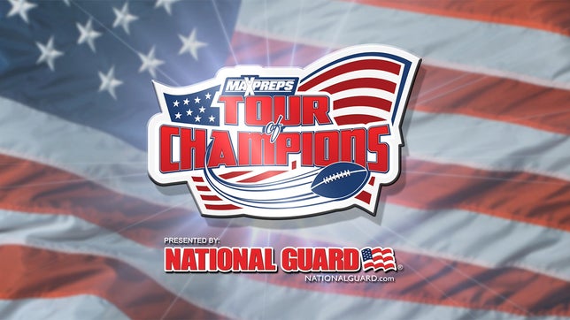 Congratulations, your school has been selected to the 2017-18 MaxPreps Football Tour of Champions presented by the Army National Guard. MaxPreps and the Army National Guard will be at your campus to present your football team with the prestigious Army National Guard National Rankings Trophy. Congratulations on a fantastic season!