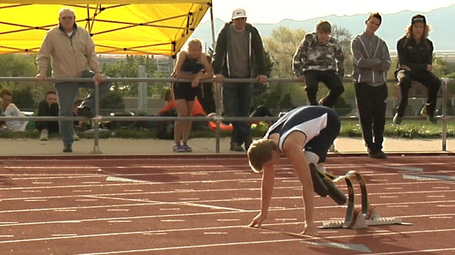 High School Track Runner with Prosthetic Legs Inspires Teammates