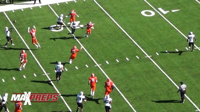 http://www.maxpreps.com/games/football-fall-14/carroll-vs-san-angelo-central/11-29-2014-ojNBassmtEGV72vsdh9LDg.htm

Southlake Carroll pulled out the double-pass against San Angelo Central as Ryan Agnew throws it backwards to Parker Fentriss who finds a wide open Lil' Jordan Humphrey for six. Carroll beat Central 35-10 to advance to Elite Eight in the 6A D2 playoffs.