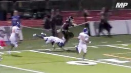 4-star recruit delivers big-time stiff arm