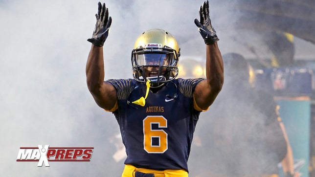 The Top 5 Plays of St. Thomas Aquinas' (Fort Lauderdale, FL) 5-Star wide receiver Sam Bruce.