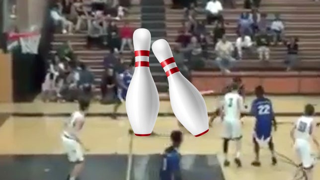 This is N'keal Harry (Chandler High, AZ) Slick step back dribble move that causes 2 defenders to fall like bowling pins in a game vs. Highland. He's a 4-star senior WR committed to Arizona State.