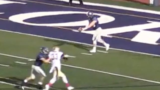 Senior Jonah Wieland from Ohio makes a record breaking punt.