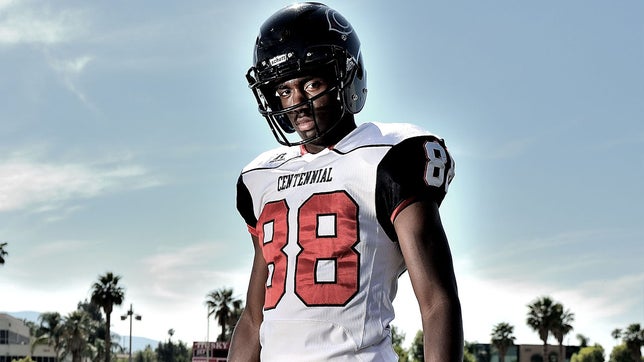 The top 5 plays of Corona Centennial's (CA) four-star wide receiver Javon McKinley.