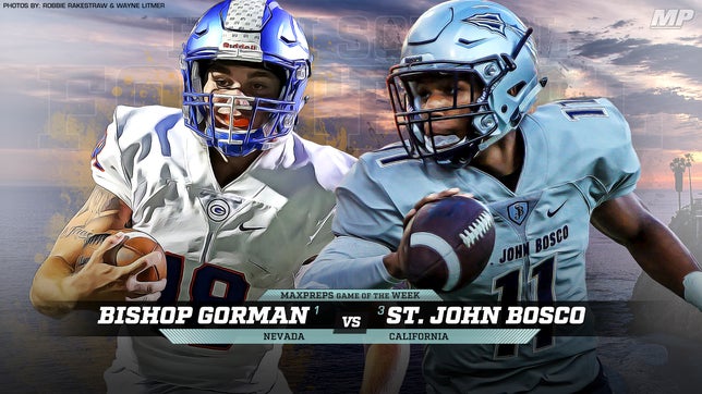 View images by photographer Louis Lopez of No. 1 Bishop Goman-Nev. vs. No. 3 St. John Bosco-Calif. at Long Beach City College.