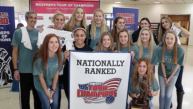The MaxPreps Tour of Champions presented by the Army National Guard, stopped at Edmond North (OK) to present the girls basketball team with the prestigious Army National Guard National Rankings Trophy.