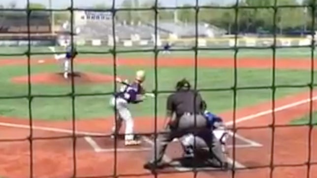 Lexington Catholic High senior Carson Coleman pulls off a wicked snag and put-out on a comebacker up the middle.