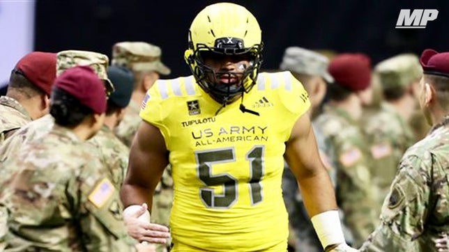 Senior highlights of Central's (OR) 5-star defensive lineman Marlon Tuipulotu.