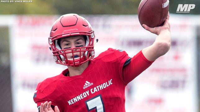 Kennedy Catholic's (WA) Sam Huard is having a big-time freshman season. He's thrown for nearly 3,500 yards and 34 touchdowns.