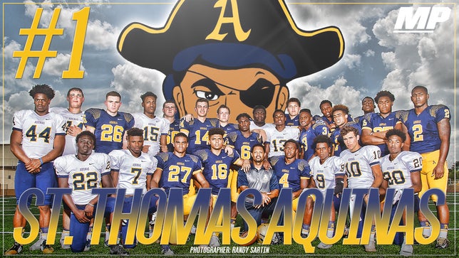 View images by photographer Randy Sartin from preseason photo shoot with St. Thomas Aquinas (Fla.).