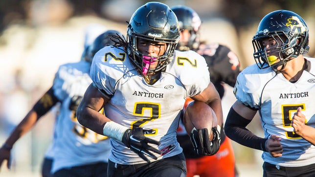 2015 highlights from Antioch's five-star running back Najee Harris.