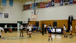 Mainland Varsity volleyball warm up