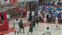 Fans sit after Pump and Dunk