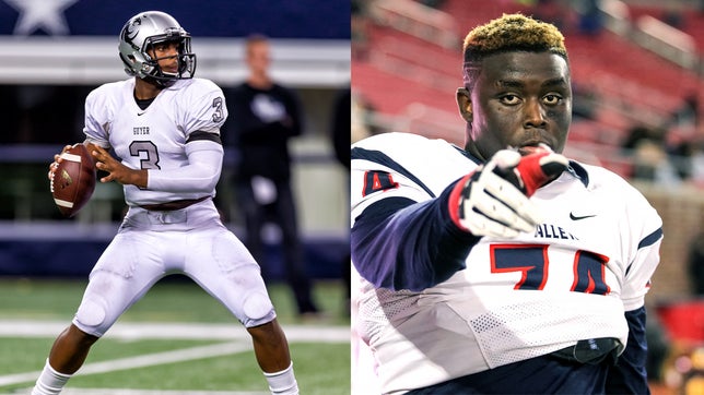 The No. 10 team in the Xcellent 25 rankings, presented by the Army National Guard, Allen, takes on Denton Guyer in one of the most anticipated high school football games in all of Texas.
