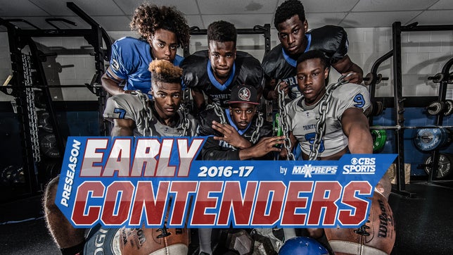 Football Early Contenders: Trinity Christian Academy out of Florida is #18 overall.