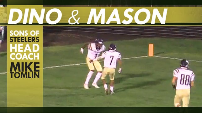Michael "Dino" and Mason Tomlin of Shady Side Academy (PA) is the son of Pittsburgh Steelers head coach Mike Tomlin.