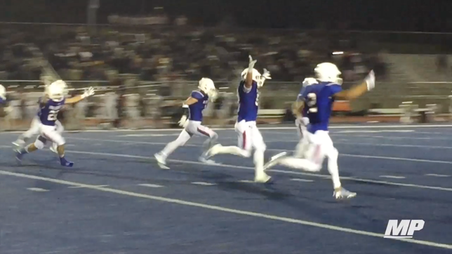 Came down to a mishandled snap, onside kick and some stout defense.  Folsom won 17-16.  League title was up for grabs.