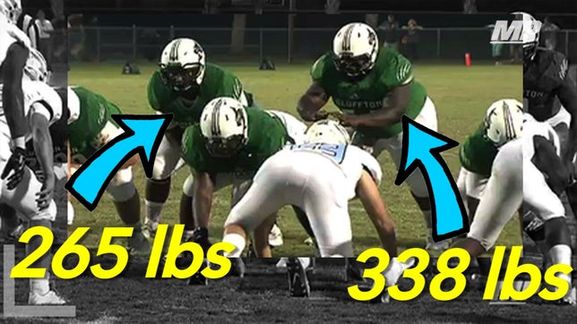 Perhaps Jhabias Johnson isn't the primary QB for Bluffton (SC), but feed the beast when they face goal line situations.