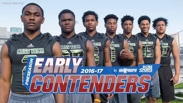Football Early Contenders: Cass Tech out of Michigan is #22 overall.