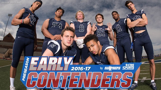 Football Early Contenders: Valor Christian out of Colorado is #24 overall.