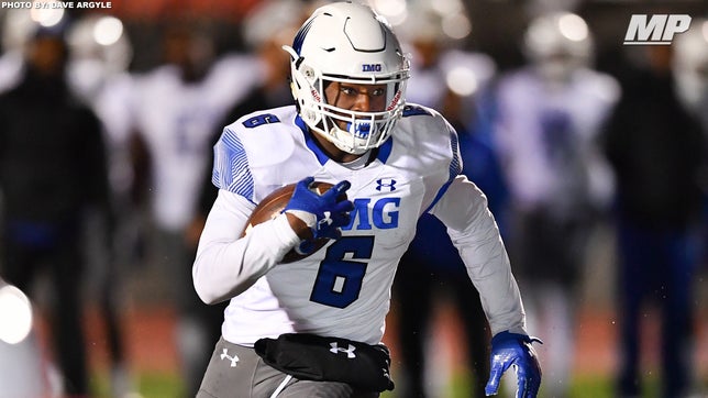 2017 highlights of IMG Academy's (FL) 5-star running back Trey Sanders, the No. 1 running back in the country according to 247sports composite rankings.