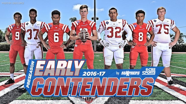 Football Early Contenders: Mater Dei out of California is #6 overall.