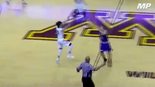 North Woods (MN) Cade Goggleye drains this shot from half-court at the buzzer to advance to the state semifinals.

Video courtesy @MNPrepSpotlight