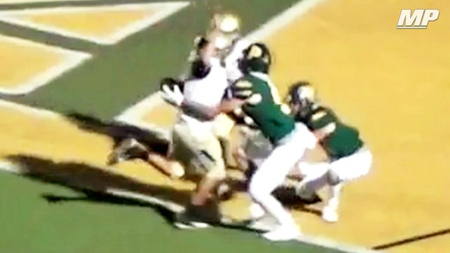Pampa's (TX) Jayson Thomas makes a ridiculous catch off the defender's back for one of the top plays of the year.