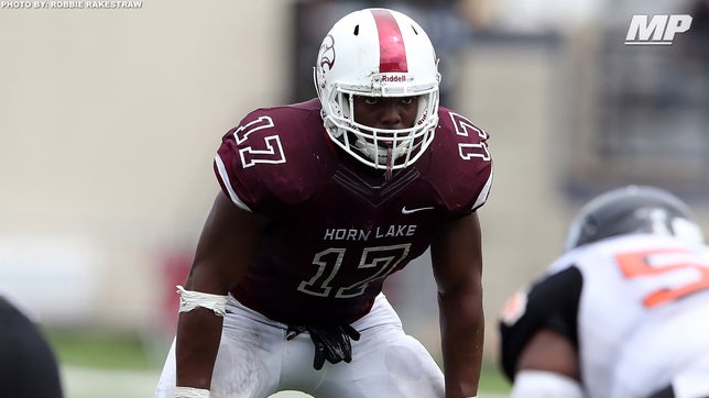 2018 highlights of Horn Lake's (MS) 5-star linebacker Nakobe Dean.