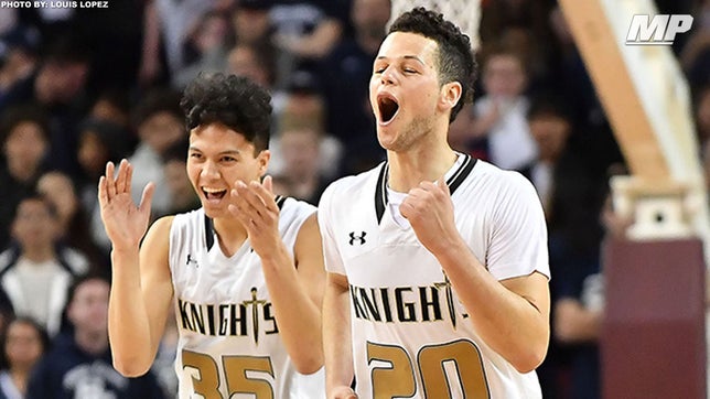 Bishop Montgomery (CA) advances to the CIF Southern Section open division championship game after upsetting No. 2 Sierra Canyon in the semifinals.